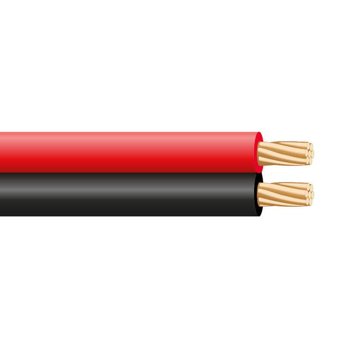 Pack De 100 Unidades - Paralelo 2x0,50mm Rojo Y Negro "Audio" 48v Lshz 100m