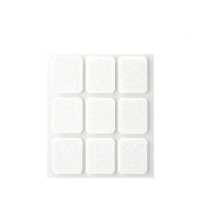 Pack De 11 Unidades - Pack 9 Fieltros Blanco Sinteticos Adhesivos 29x23mm Plasfix Inofix