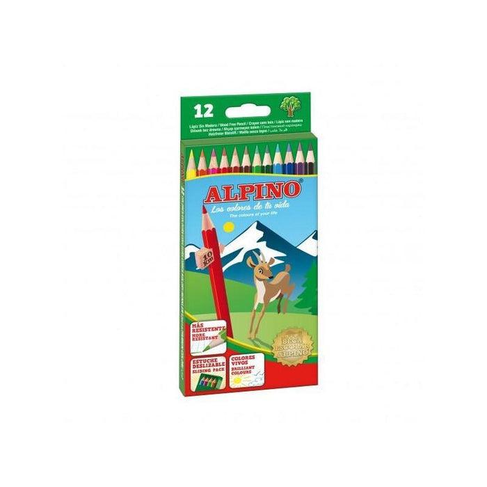 Pack De 12 Unidades Alpino Lápices De Colores 175mm C/Surtidos Estuche 12 Ud