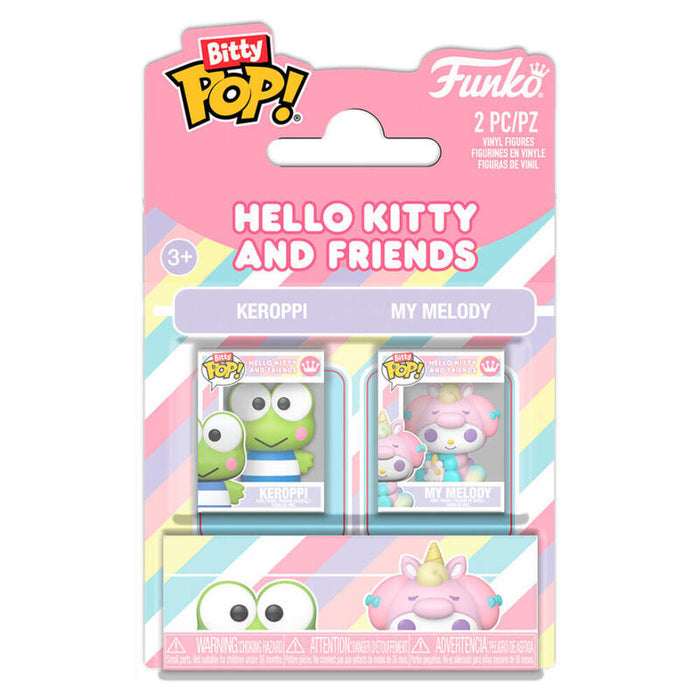 Pack De 12 Unidades - Blister 2 Figuras Bitty Pop Hello Kitty And Friends Keroppi & My Melody