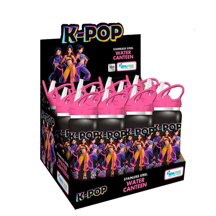 Pack De 12 Unidades - Botella Acero Inoxidable Kpop 500ml