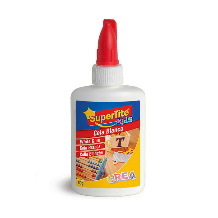 Pack De 12 Unidades - Cola Blanca Escolar, Bote 60 G