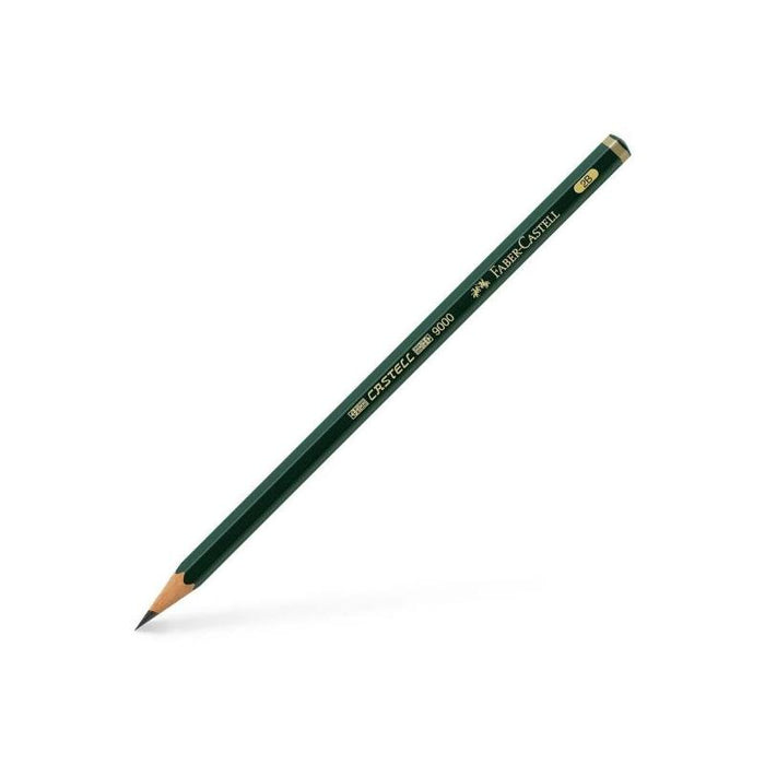 Pack De 12 Unidades Faber-Castell Castell 9000 Lapiz De Grafito 2b - Mina Resistente A La Rotura - Ecologico