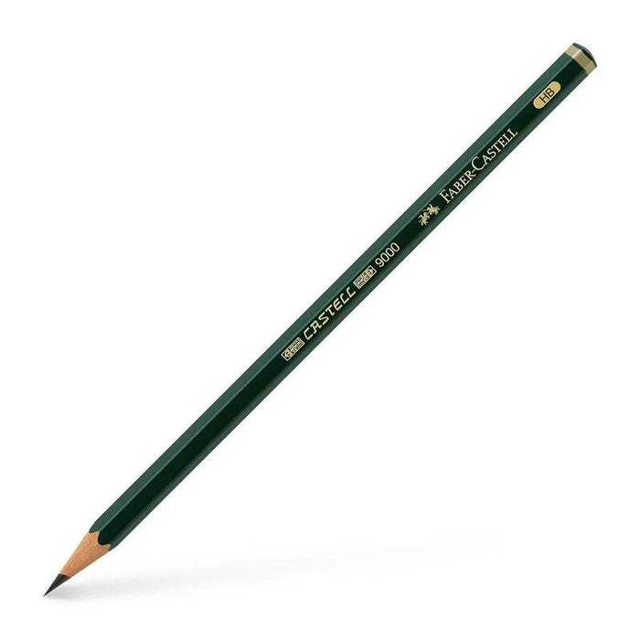 Pack De 12 Unidades Faber-Castell Castell 9000 Lapiz De Grafito Hb - Mina Resistente A La Rotura - Ecologico