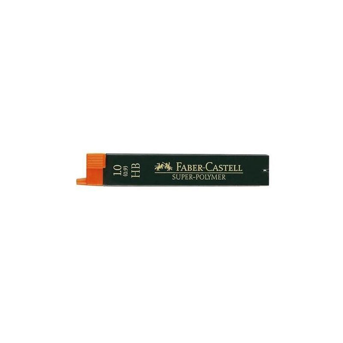 Pack De 12 Unidades Faber Castell Minas De Grafito Super-Polymer Hb 0,9mm Estuche De 12