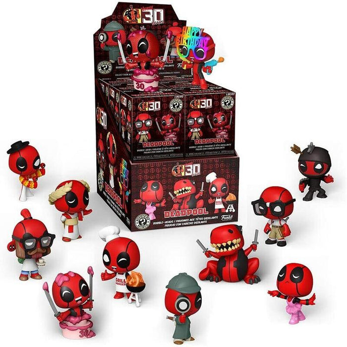 Pack De 12 Unidades - Figura Mystery Minis Marvel Deadpool 30th