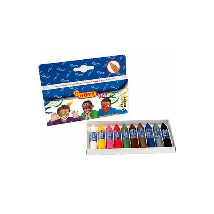Pack De 12 Unidades Jovi Estuche 10 Barras De Maquillaje En Barra 5,6gr Colores Surtidos