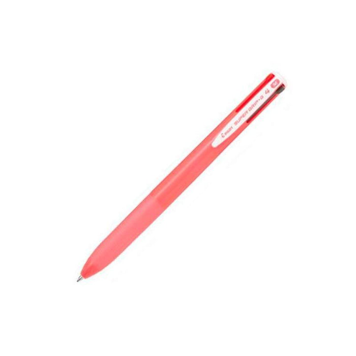 Pack De 12 Unidades Pilot Boligrafo Supergrip G 4 Colores Tinta Cuerpo Rosa Chicle