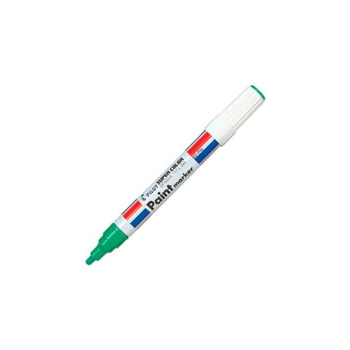 Pack De 12 Unidades Pilot Marcador Permanente Sc-Pm Uso Industrial Punta Redonda Verde
