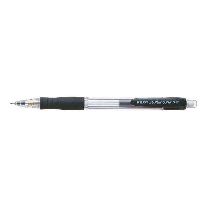 Pack De 12 Unidades Pilot Portaminas Supergrip H185 - Trazo 0.5mm - Mina Hb - Cuerpo Negro