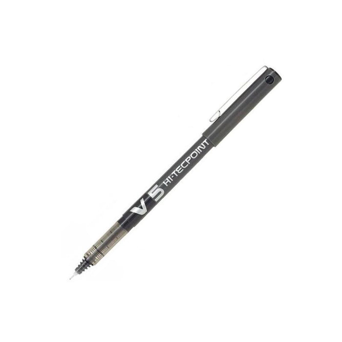 Pack De 12 Unidades Pilot Roller Tinta Líquida V-5 Hi-Tecpoint Negro