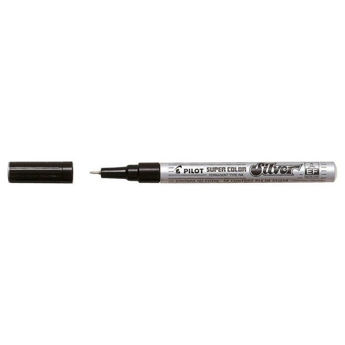 Pack De 12 Unidades Pilot Super Color Rotulador Permanente Fino - Punta De 1mm De Poliacetal - Tinta Muy Densa Y Opaca