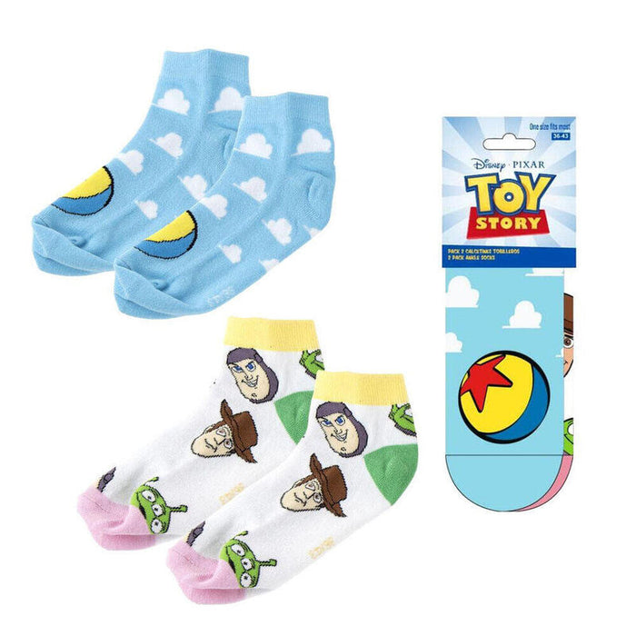 Pack De 12 Unidades - Set 2 Pares Calcetines Toy Story Disney Pixar Adulto