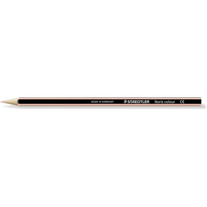 Pack De 12 Unidades Staedtler Noris Colour 185 Lapiz Hexagonal De Color - Resistencia A La Rotura - Material Wopex - Color Beige