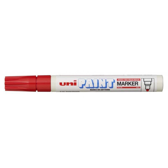 Pack De 12 Unidades Uni-Ball Px-20 Paint Marker - Marcador De Pintura - Punta Acrilica De Bala 2.2-2.8mm - Permanente