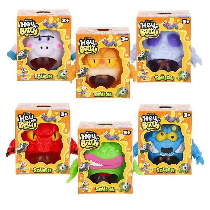 Pack De 18 Unidades - Juguete Squishy Monstruo Hey Butty Surtido