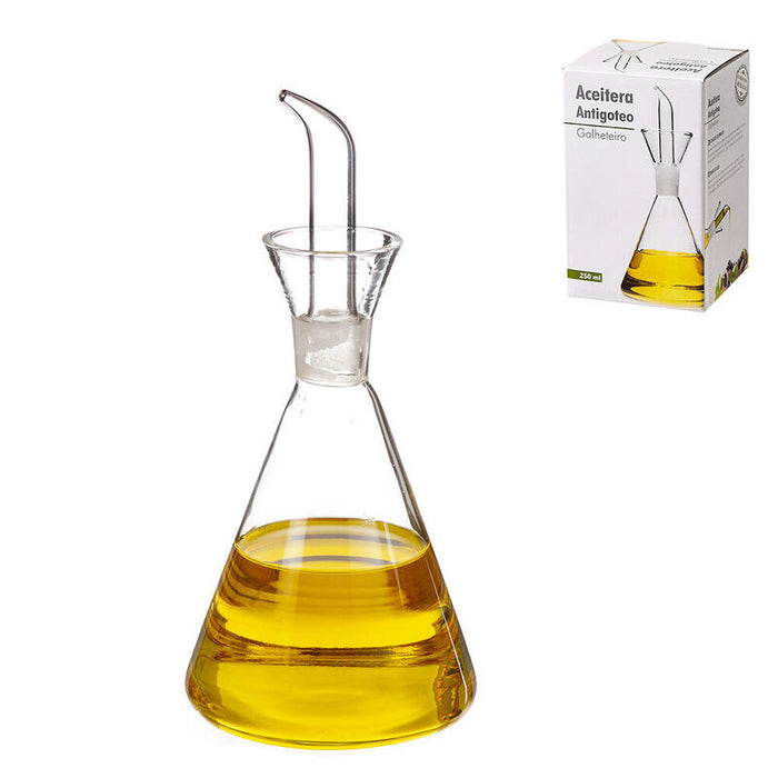 Pack De 2 Unidades - Aceitera De Cristal Antigoteo 250 Ml
