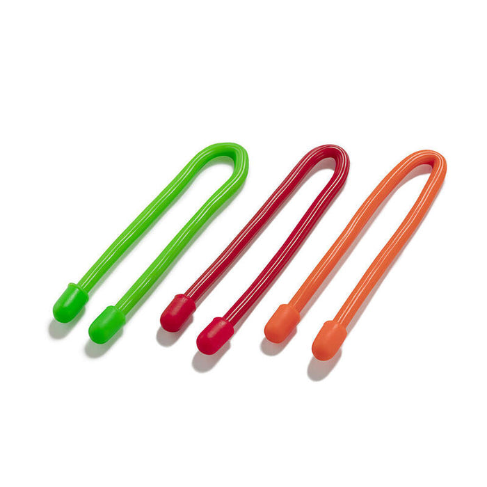 Pack De 2 Unidades - Bridas Reutilizables Magic Tie 15cm Surtido Inofix Colores / Modelos Surtidos