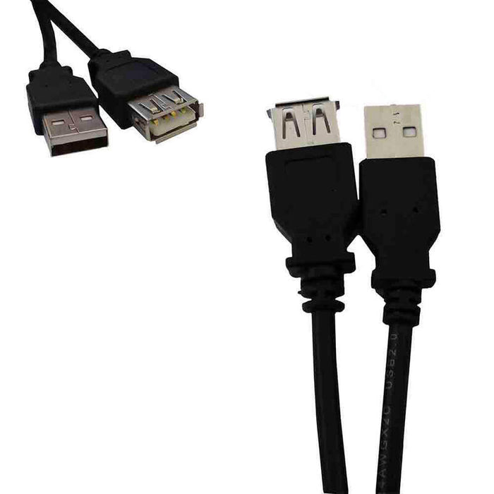 Pack De 2 Unidades - Cable Usb 2.0 Macho - Hembra 5m