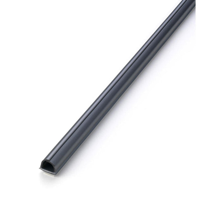 Pack De 2 Unidades - Cablefix Adhesivo 10,5x10mm Gris Metalizado 3m (Blister) Inofix 2202