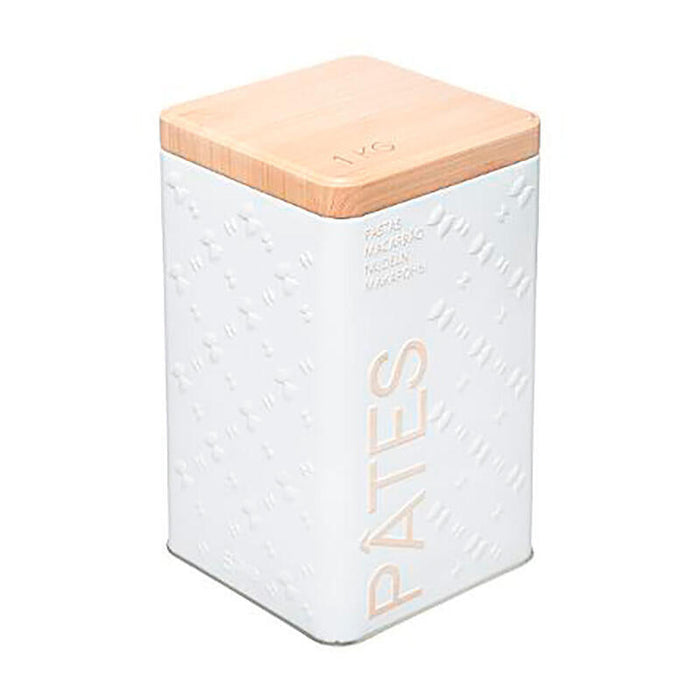 Pack De 2 Unidades - Caja Metálica Modelo Scandi Nature Para Pasta 500 G