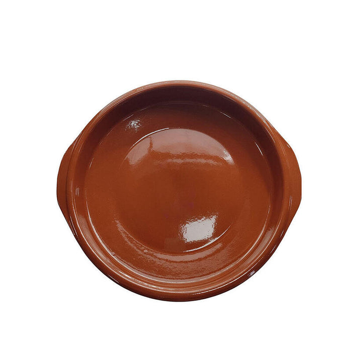 Pack De 2 Unidades - Cazuela Clasica De Barro Con Asas Ø20 Cm