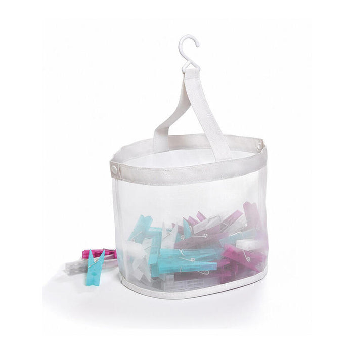 Pack De 2 Unidades - Cesto Plegable Con 20 Pinzas, 20 X 20 X 19 Cm
