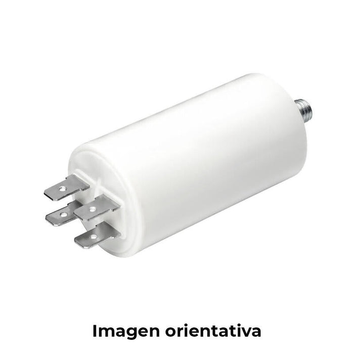 Pack De 2 Unidades - Condensador Mka 15mf 5% 450v Ø3,8x7,4cm Con Espiga M8 Y Faston Doble Konek