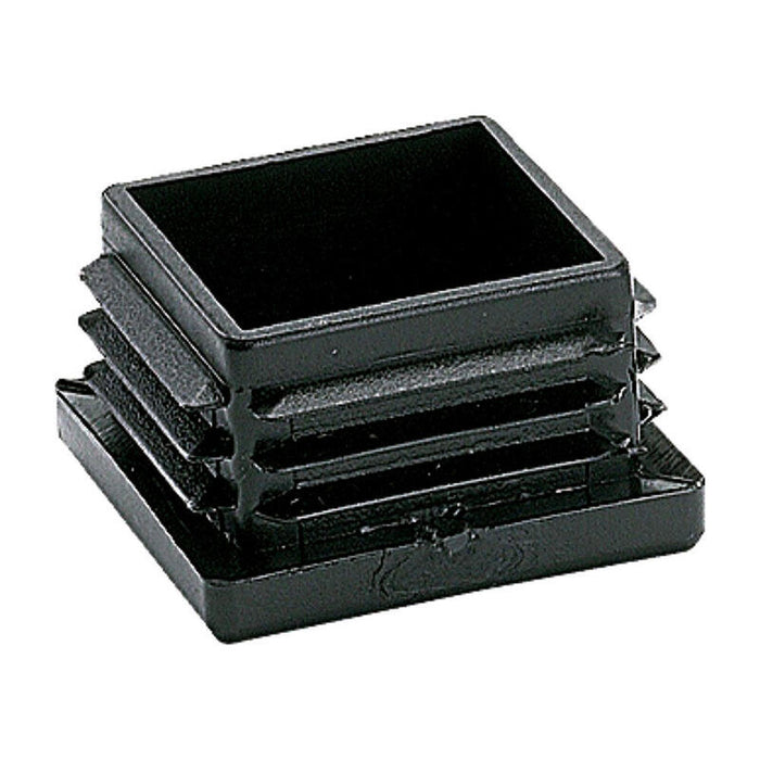 Pack De 2 Unidades - Contera Cuadrada Aletas Cnt03 25x25mm Ne, 25 Unid. Micel