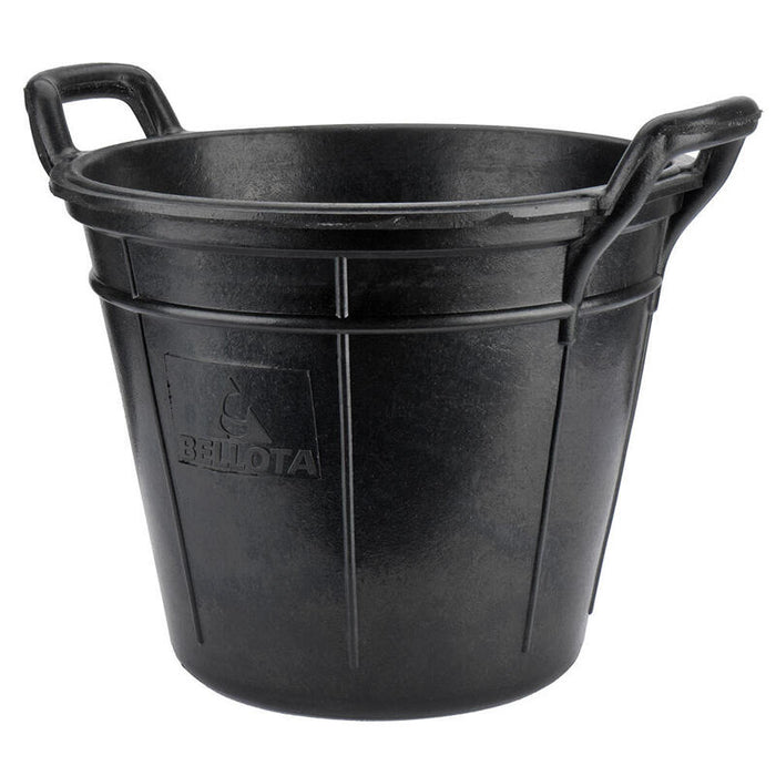 Pack De 2 Unidades - Cubo Canario 18 L De Caucho Resistente Negro.