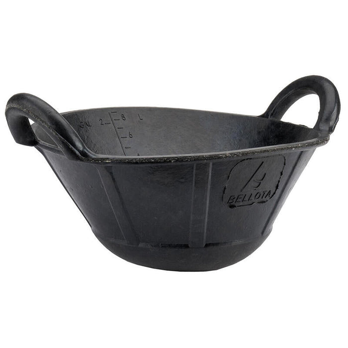 Pack De 2 Unidades - Cubo Spart 9 L De Caucho Resistente Negro.