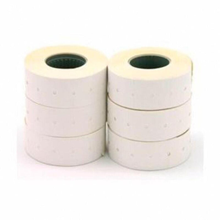 Pack De 2 Unidades - Etiquetas De Precios Blancas, Removibles, 26 X 16 Mm, 6 Rollos X 1000 Uds