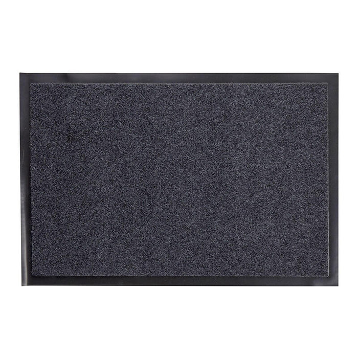 Pack De 2 Unidades - Felpudo Negro, Antideslizante, 60 X 40 Cm