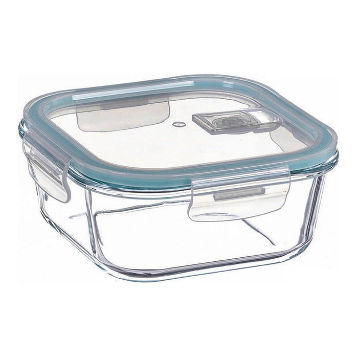 Pack De 2 Unidades - Fiambrera Borosilicato Cuadrada Hermética 1200 Ml