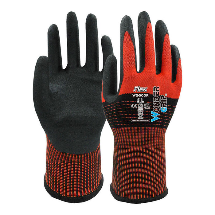 Pack De 2 Unidades - Guante Nailon, Palma Recubierta Nitrilo, Talla 08