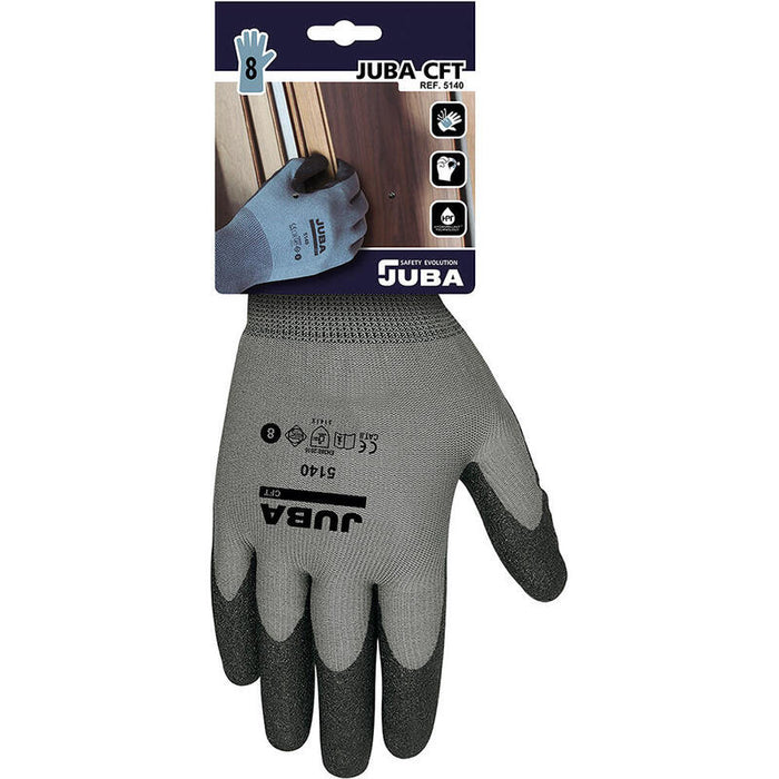 Pack De 2 Unidades - Guante Nailon, Palma Recubierta Pvc Para Jardinería, T-10