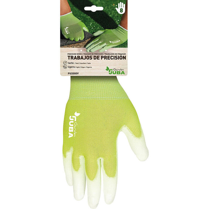 Pack De 2 Unidades - Guante Precisión Nylon/Poliuretano Talla 8 Juba