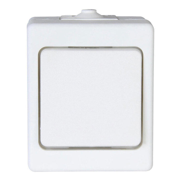 Pack De 2 Unidades - Interruptor Conmutador De Superficie 10ax 250v~, Blanco