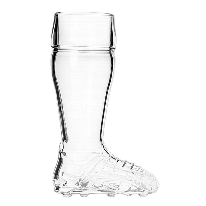 Pack De 2 Unidades - Jarra Bota De Fútbol, De Cristal, 0,5 L