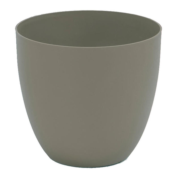 Pack De 2 Unidades - Maceta De Inyeccion Modelo Cuenco Ø22cm Color Taupe