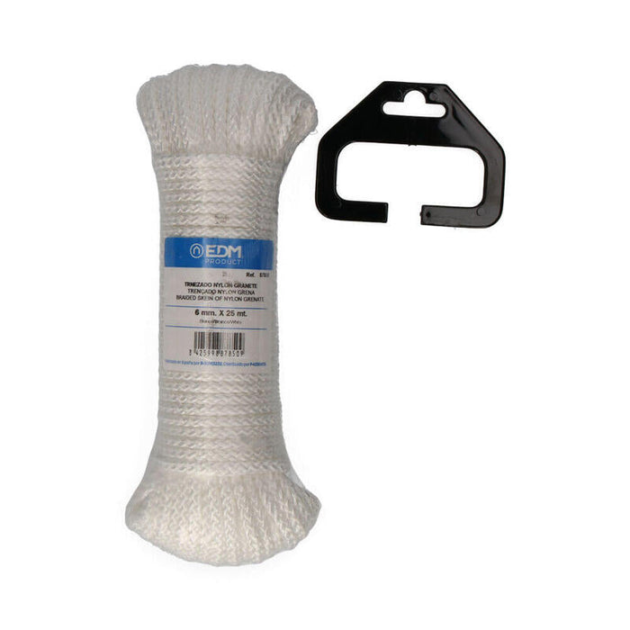 Pack De 2 Unidades - Madeja Trenzado Nylon 25m Blanco Granate Edm