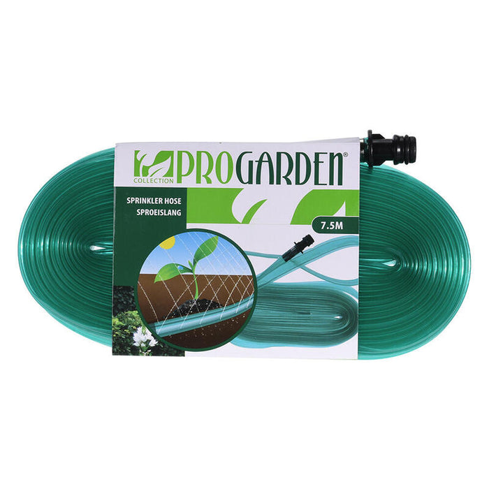 Pack De 2 Unidades - Manguera Microperforada De Irrigación Con Conector, Color Verde, Ø25 Mm X 7,5 M