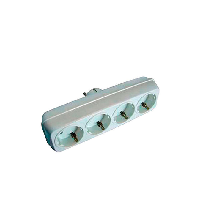 Pack De 2 Unidades - Multiconector 4 Tomas 2p + T 16 A 250 V Blanco (Retractilado)