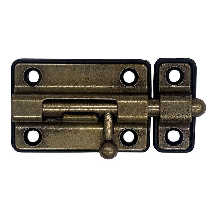 Pack De 2 Unidades - Pasador Cerrojo Base Plástica. 50 Mm Cuero