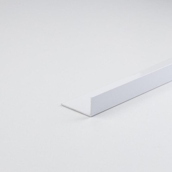 Pack De 2 Unidades - Perfil Bricolaje Ángulo L Aluminio Pintado Blanco 1000 X 30 X 15 Mm