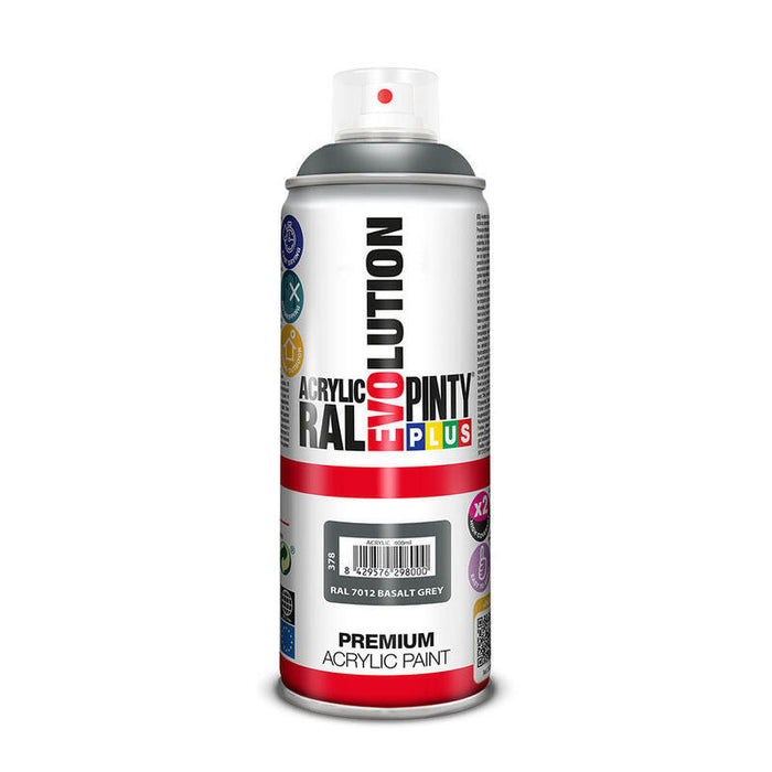Pack De 2 Unidades - Pintura En Spray Pintyplus Evolution 520cc Ral 7012 Basalt Grey