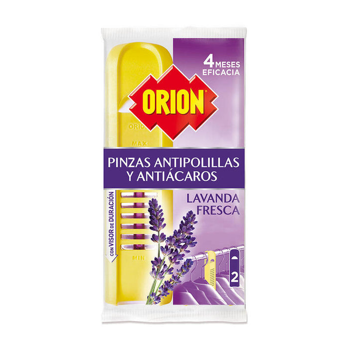 Pack De 2 Unidades - Pinzas Anti Polillas Y Anti Ácaros, Fragancia Lavanda, 3+1 Gratis