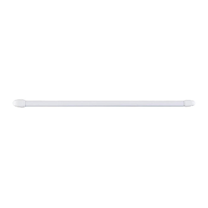 Pack De 2 Unidades - Portavisillo Extensible Plano Blanco, Ø1,1 X 60 - 105 Cm, 2 Uds