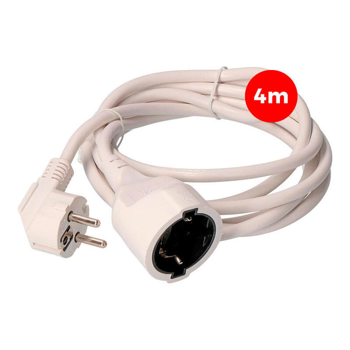 Pack De 2 Unidades - Prolongación Manguera 3x1,5mm T/Tl 4m Blanca Edm