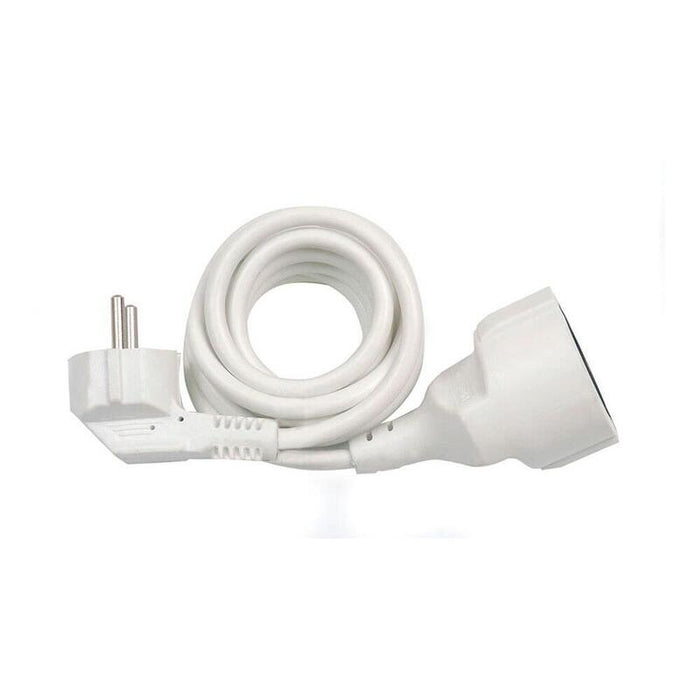 Pack De 2 Unidades - Prolongador Con 1 Toma, 16a 250v~, Ip20, Cable H05vv-F 3g1,5mm², 3 M, Blanco